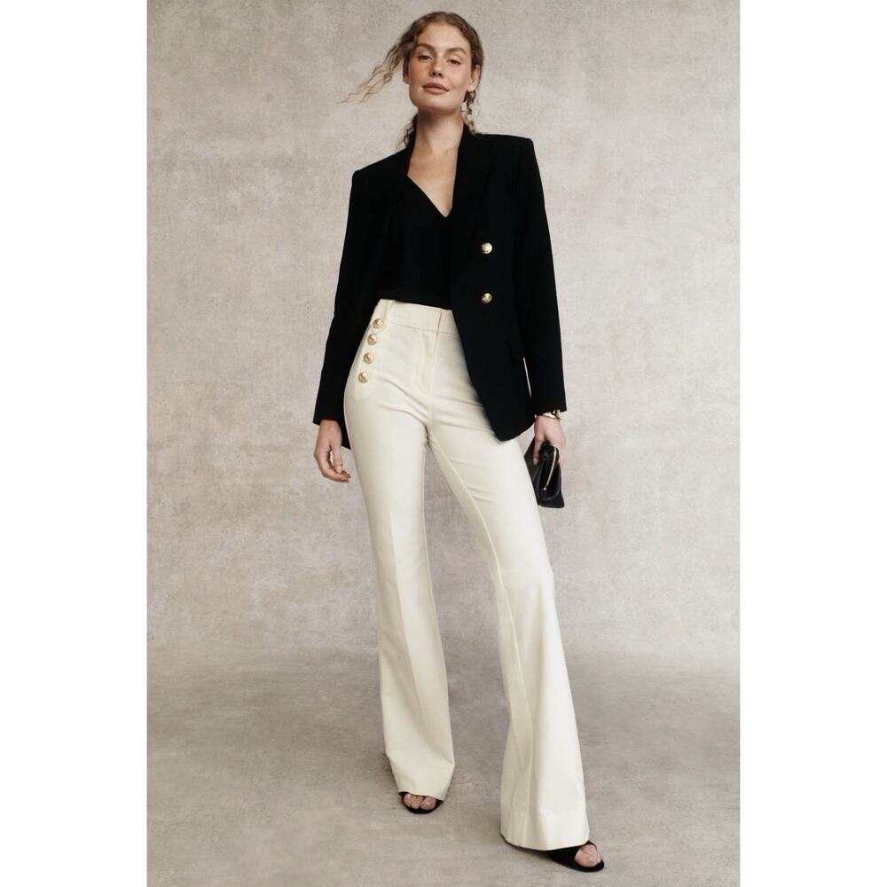 Derek Lam 10 Crosby Robertson Flare Trousers With Sailor Buttons